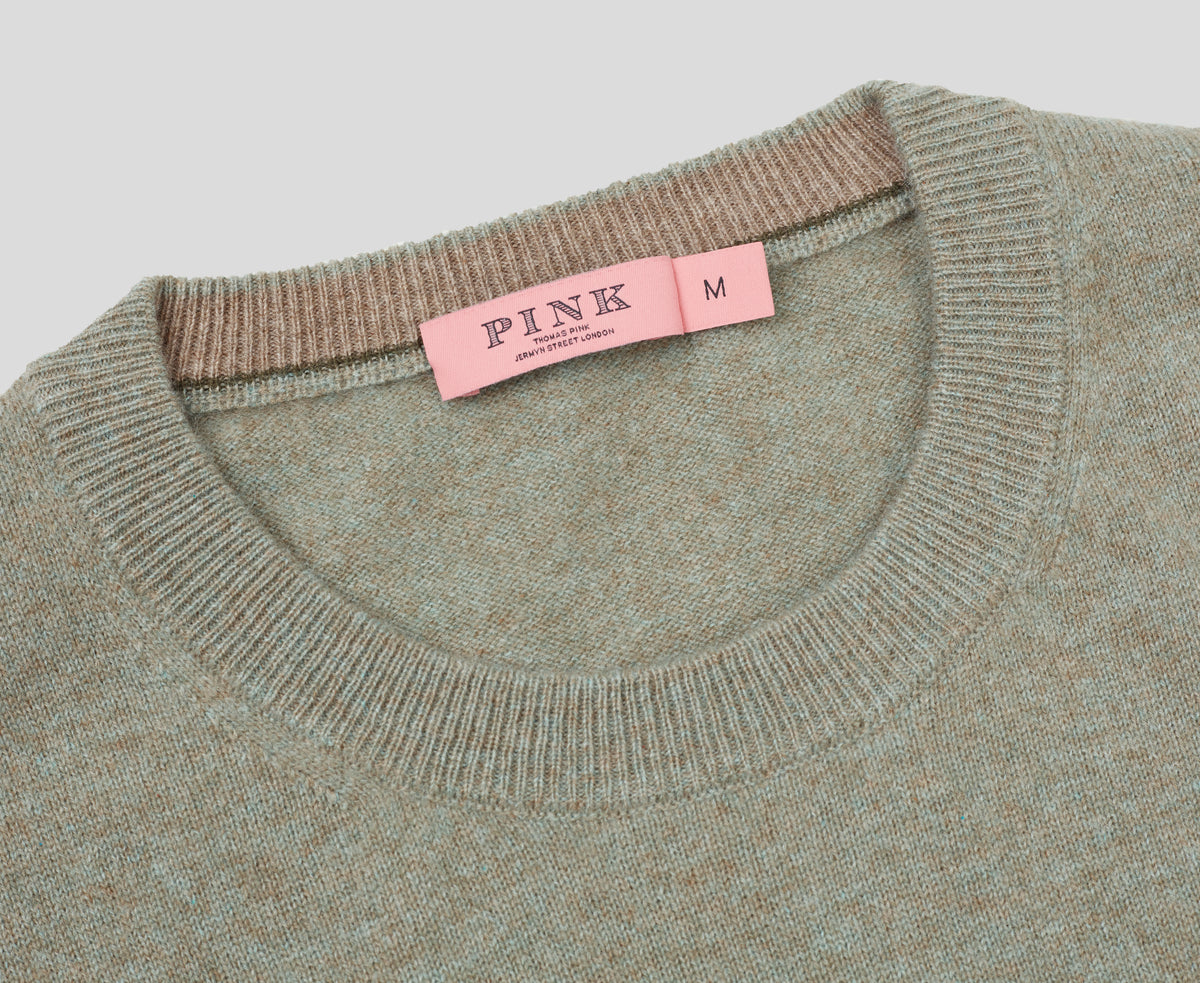 Green Grass 100% Cashmere Crewneck Sweater