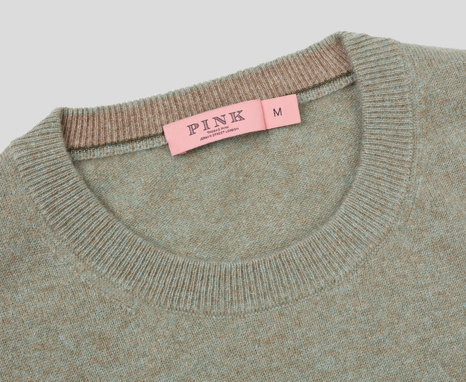 Green Grass 100% Cashmere Crewneck Sweater