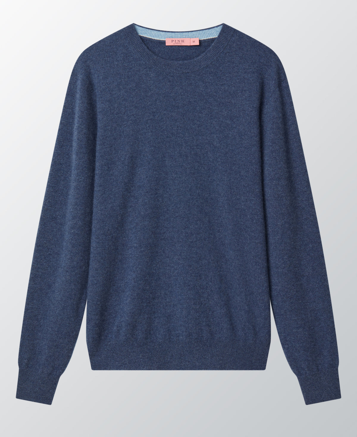 Indigo Cashmere Crewneck Sweater
