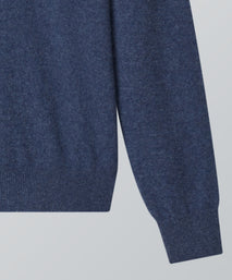 Indigo Cashmere Crewneck Sweater