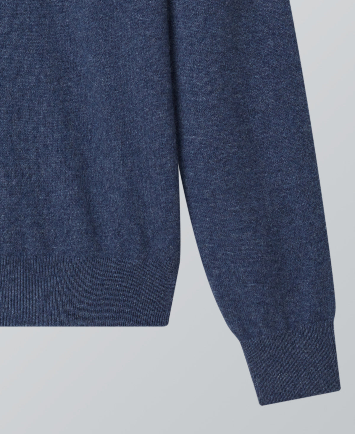 Indigo Cashmere Crewneck Sweater