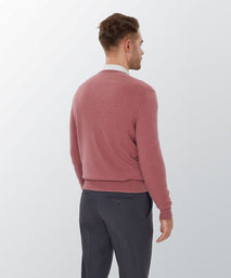Rose Cashmere Crewneck Sweater