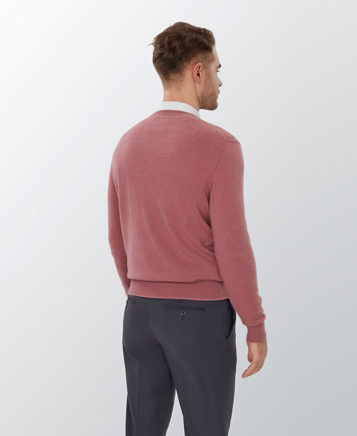 Rose Cashmere Crewneck Sweater