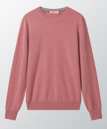 Rose Cashmere Crewneck Sweater
