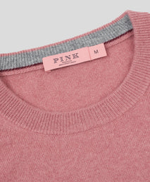 Rose Cashmere Crewneck Sweater