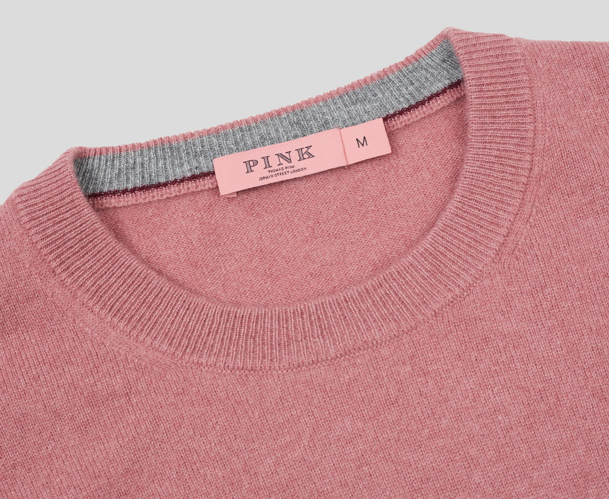 Rose Cashmere Crewneck Sweater
