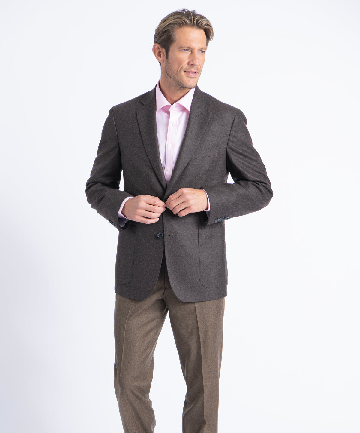 Brown Logan Superfine Merino Wool Blazer