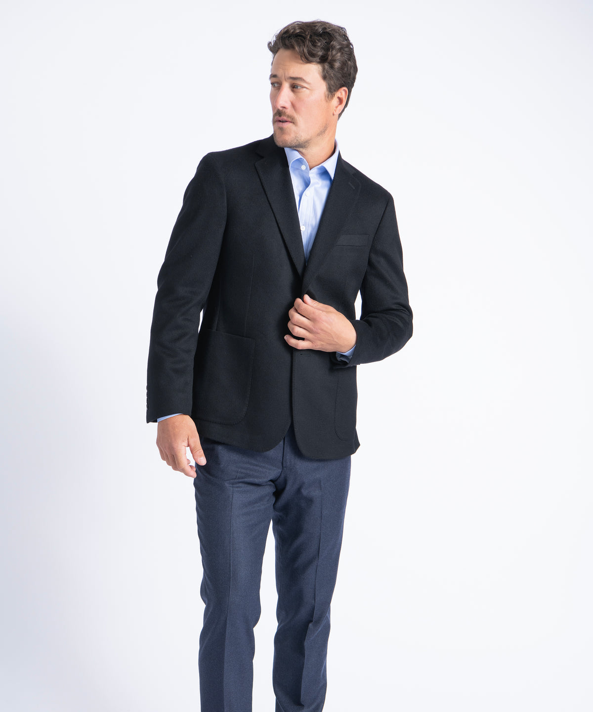 Black Morgan 100% Luxe Pure Cashmere Blazer