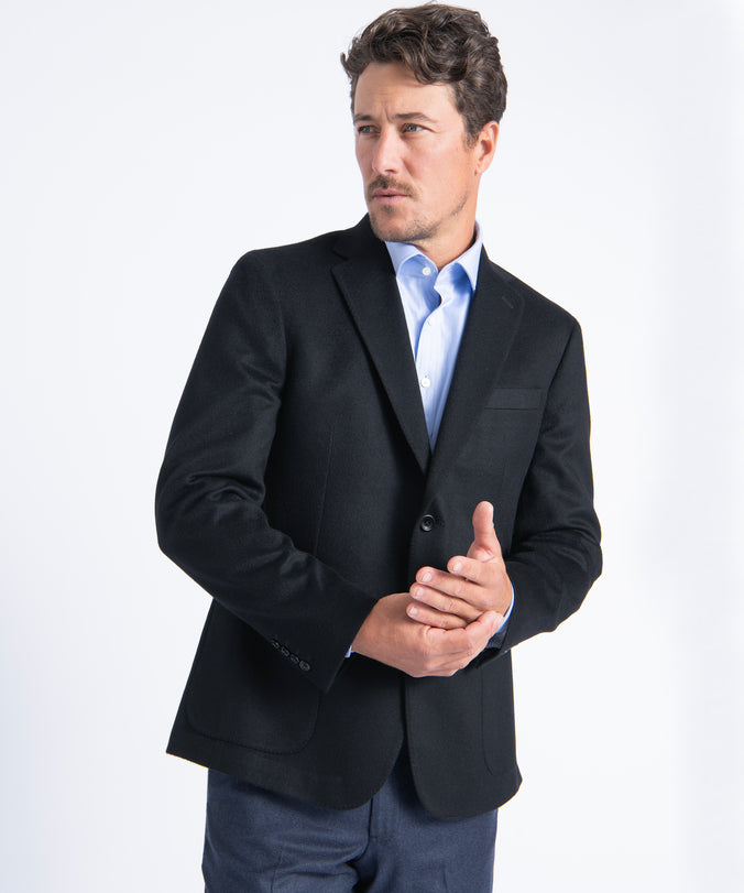 Black Morgan 100% Luxe Pure Cashmere Blazer