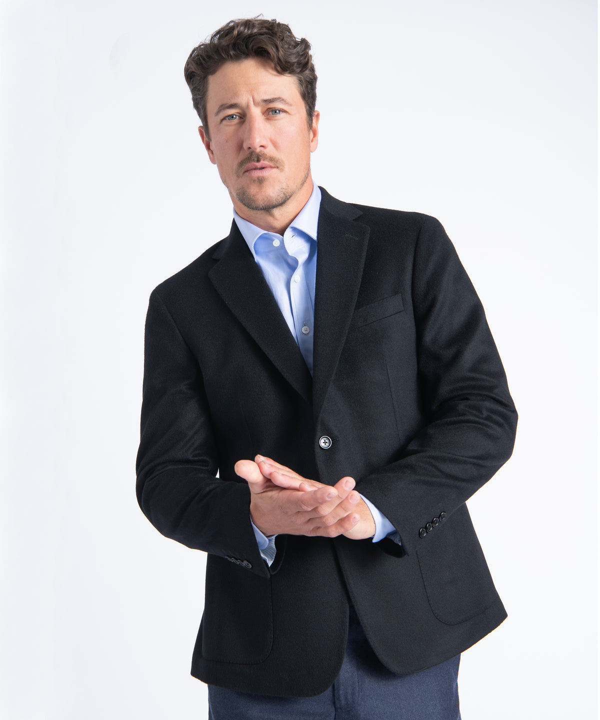 Black Morgan 100% Luxe Pure Cashmere Blazer