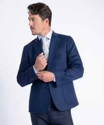 Bright Navy Morgan 100% Luxe Pure Cashmere Blazer
