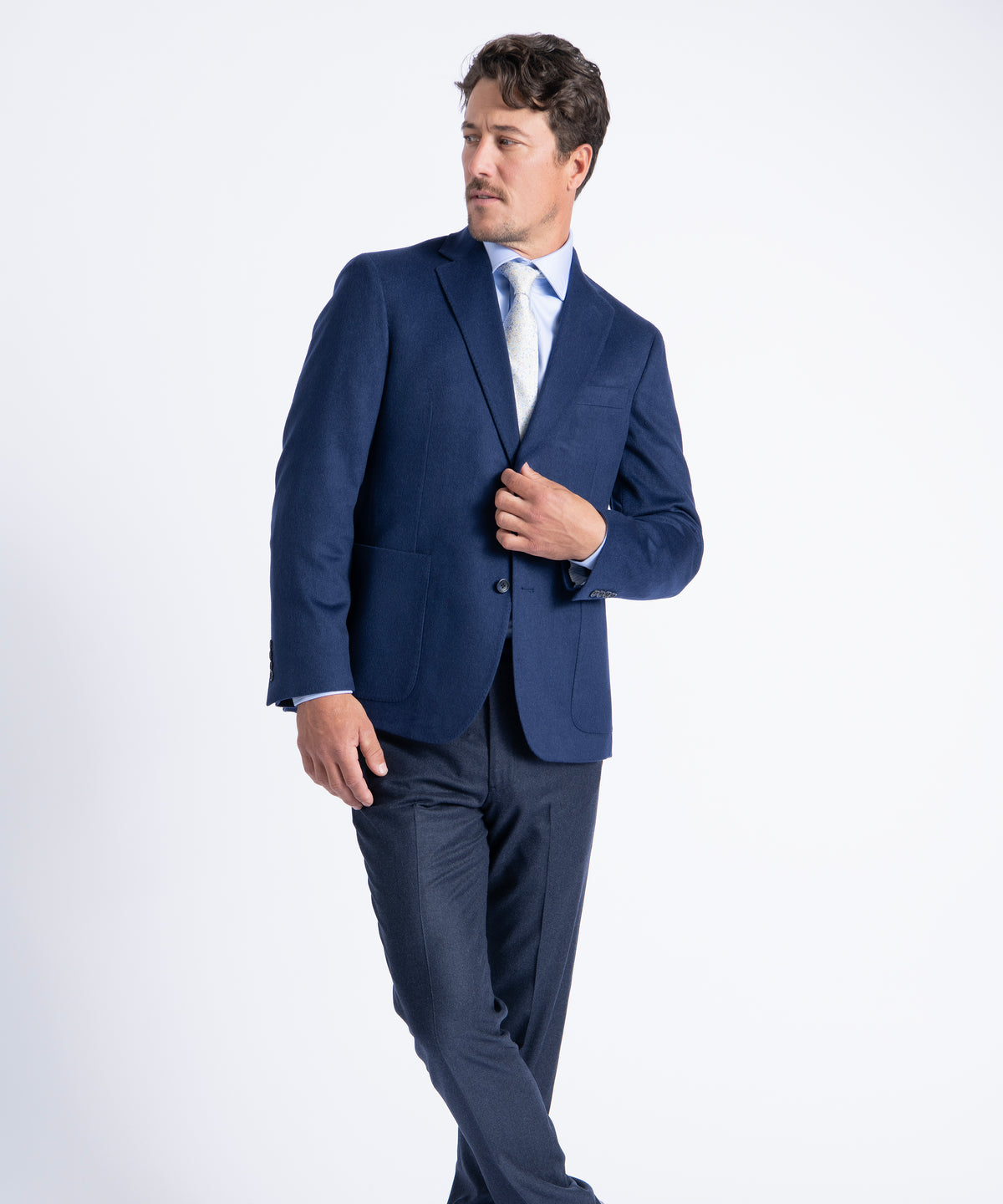 Bright Navy Morgan 100% Luxe Pure Cashmere Blazer