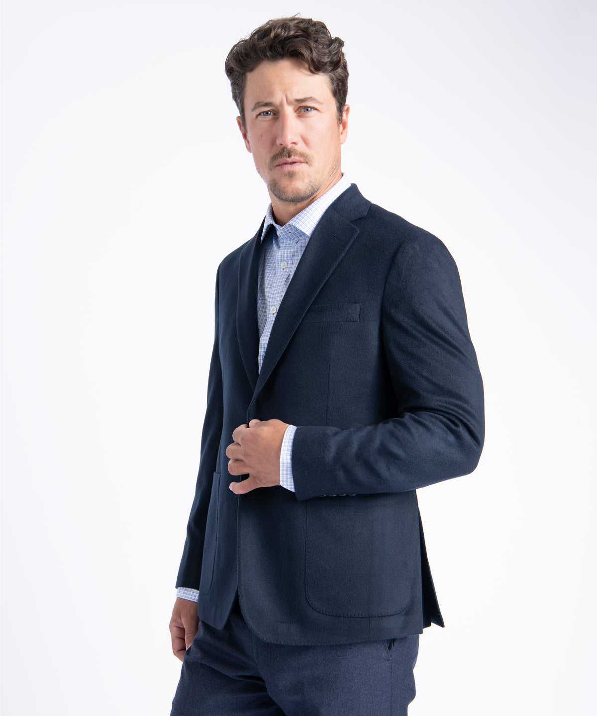 Navy Morgan 100% Luxe Pure Cashmere Blazer