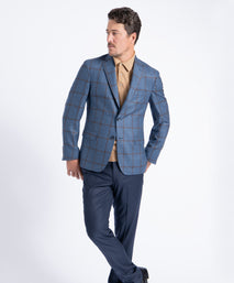 Blue Plaid Oliver Tweed Blazer