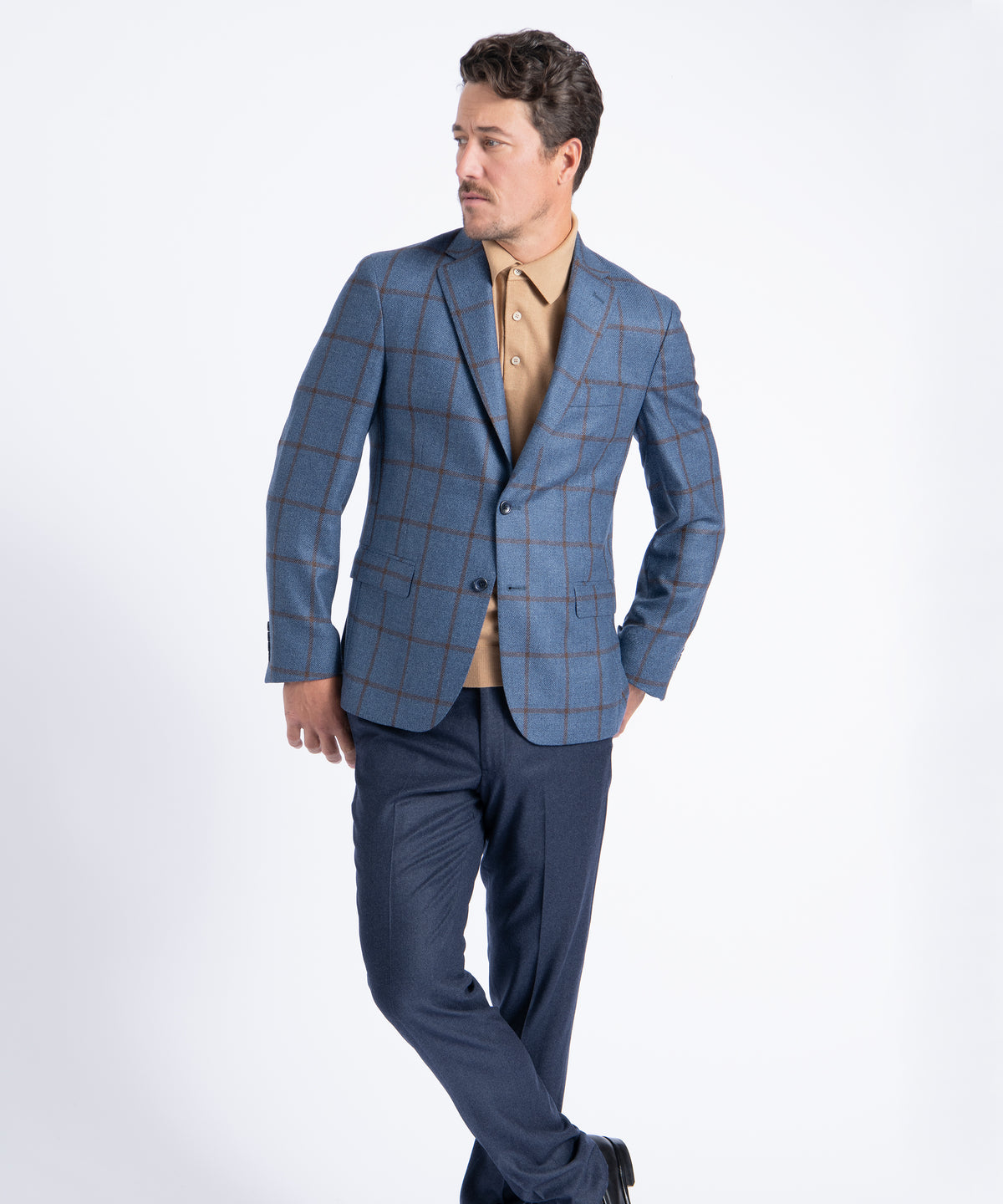 Blue Plaid Oliver Tweed Blazer