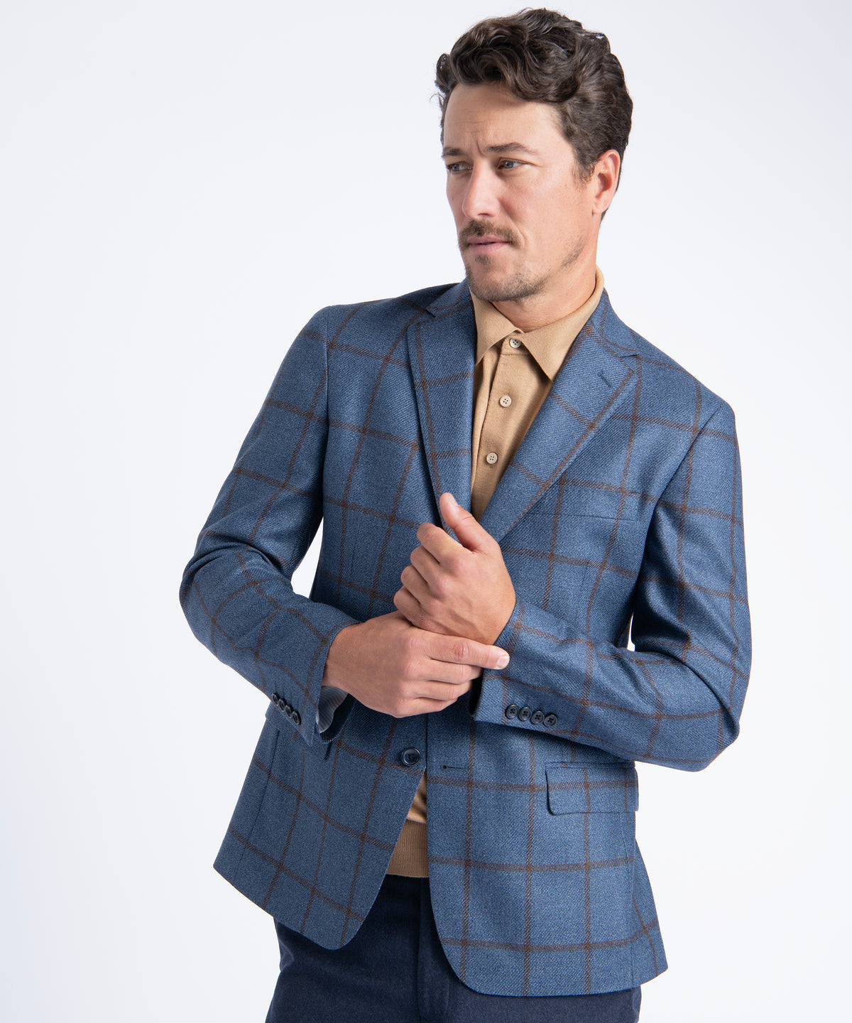 Blue Plaid Oliver Tweed Blazer