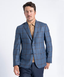 Blue Plaid Oliver Tweed Blazer