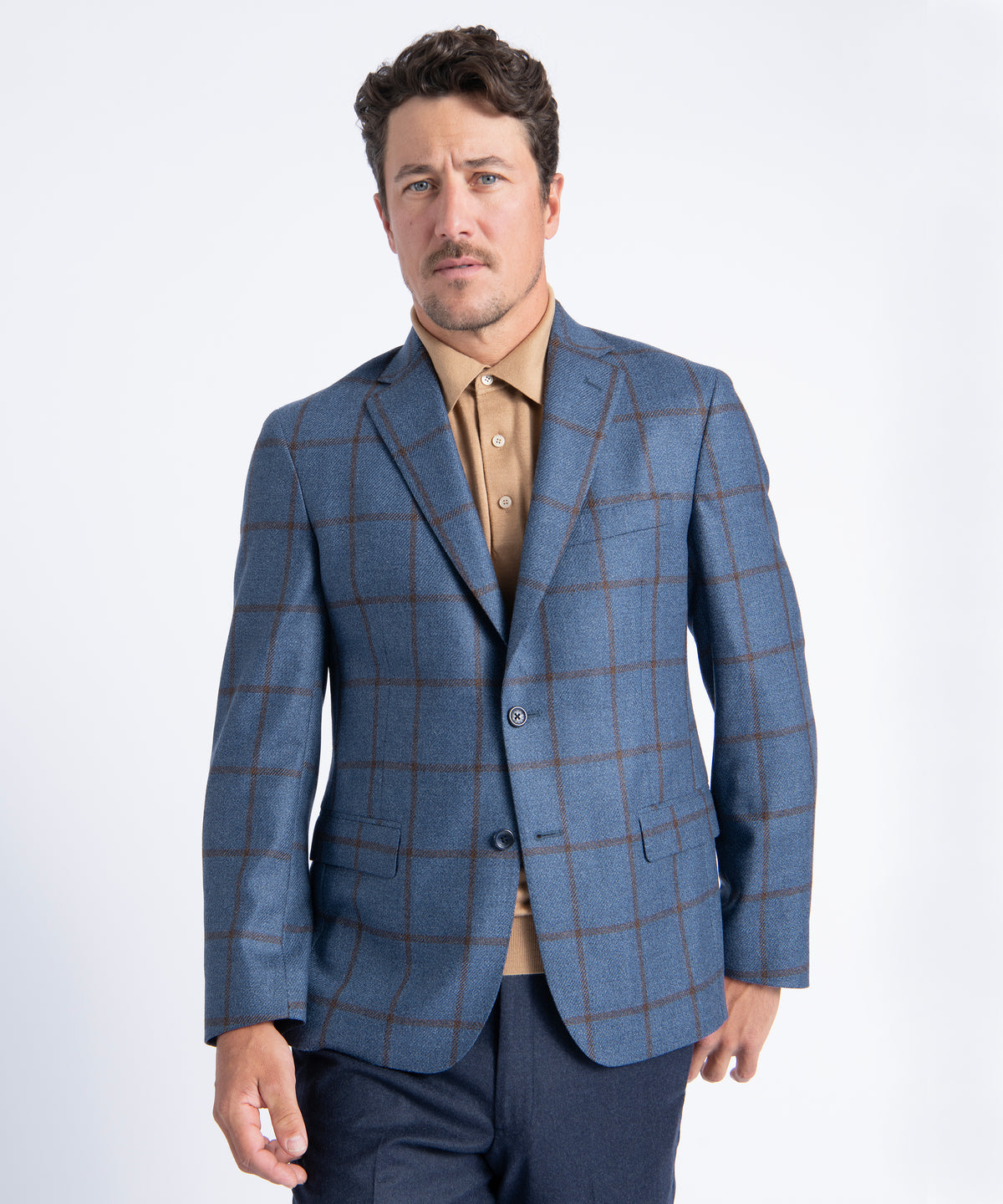 Blue Plaid Oliver Tweed Blazer
