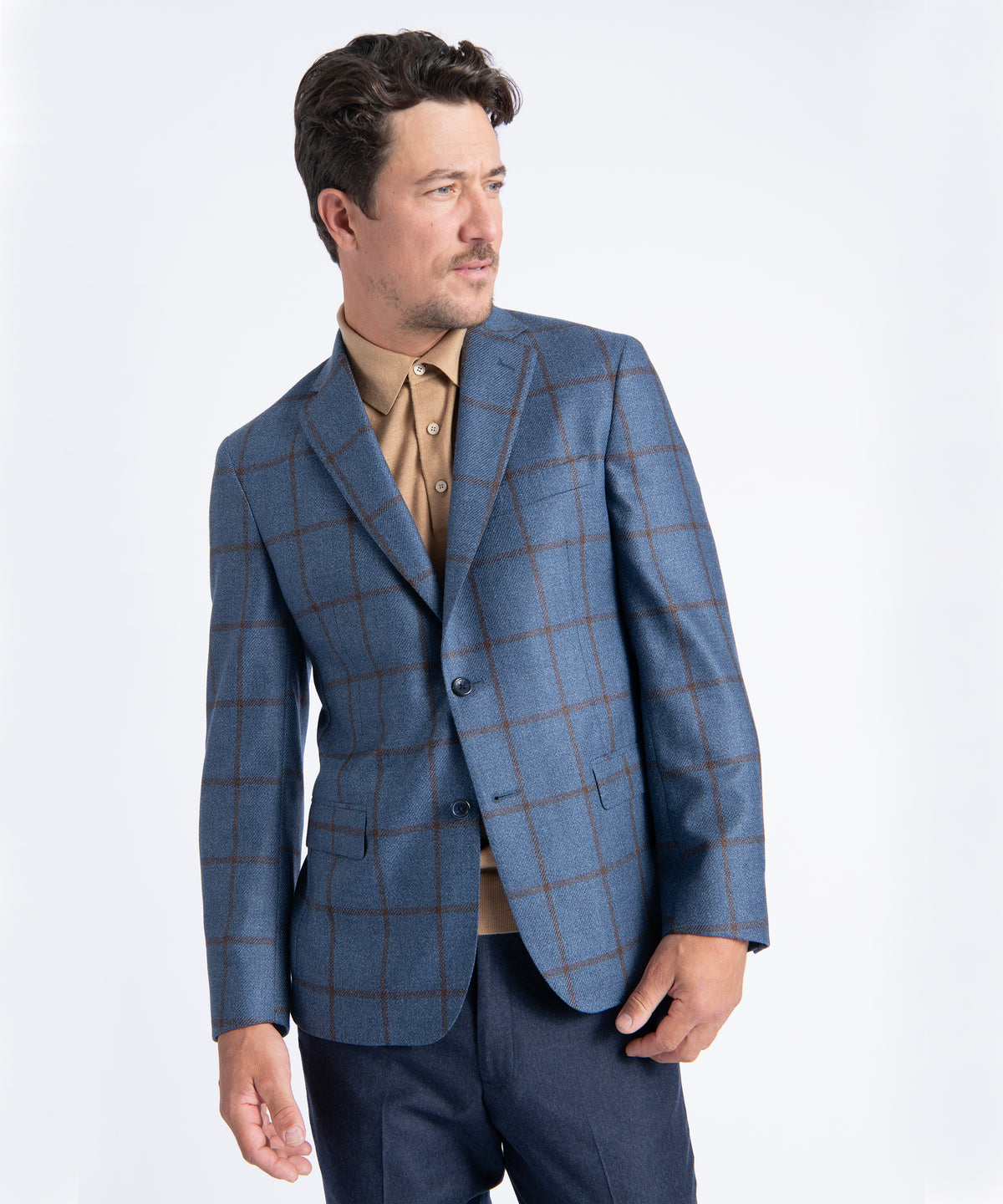Blue Plaid Oliver Tweed Blazer