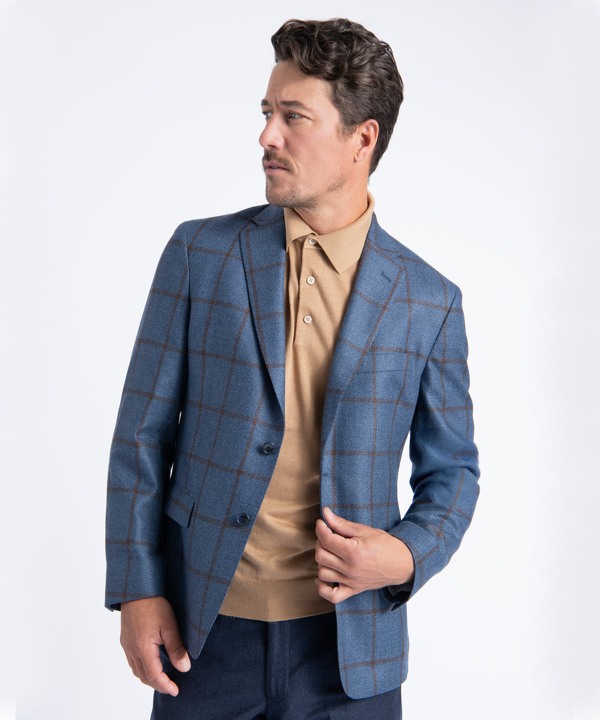Blue Plaid Oliver Tweed Blazer
