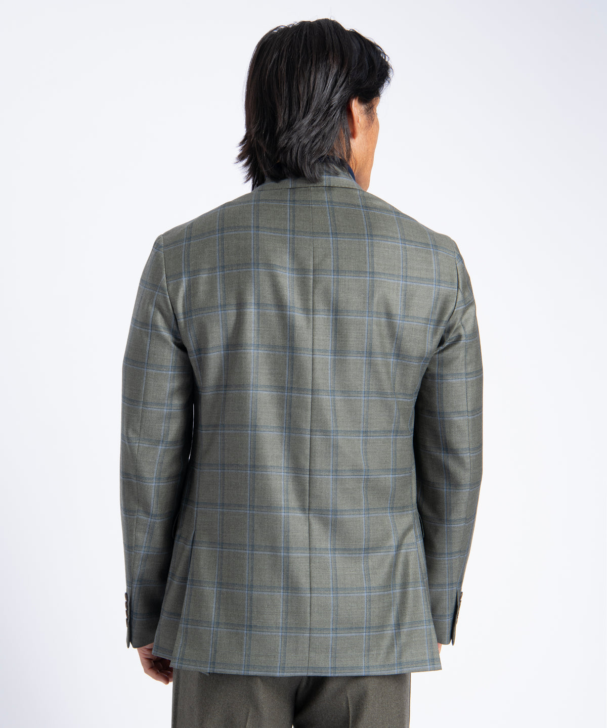 Olive Windowpane Oliver Super 130's Blazer